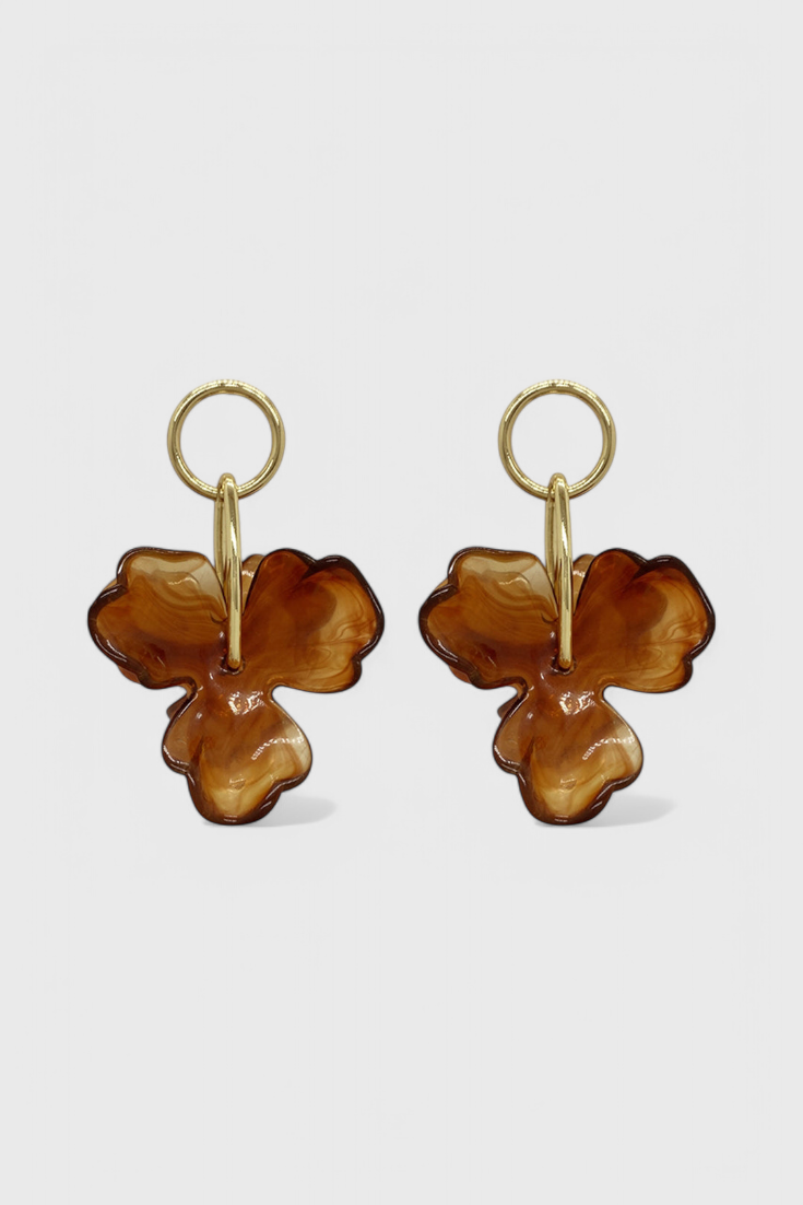 Pendientes con Colgante de Flor