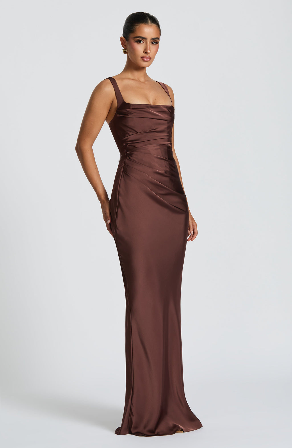 Vestido Calanthe Marrón