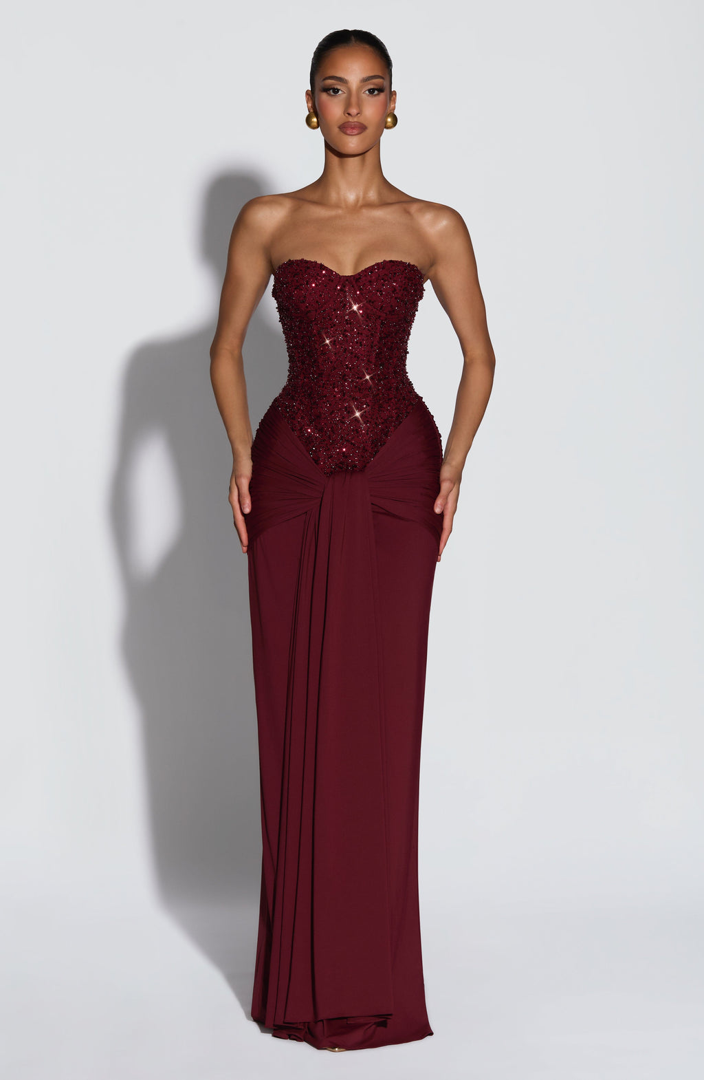 Vestido Carina-Burdeos