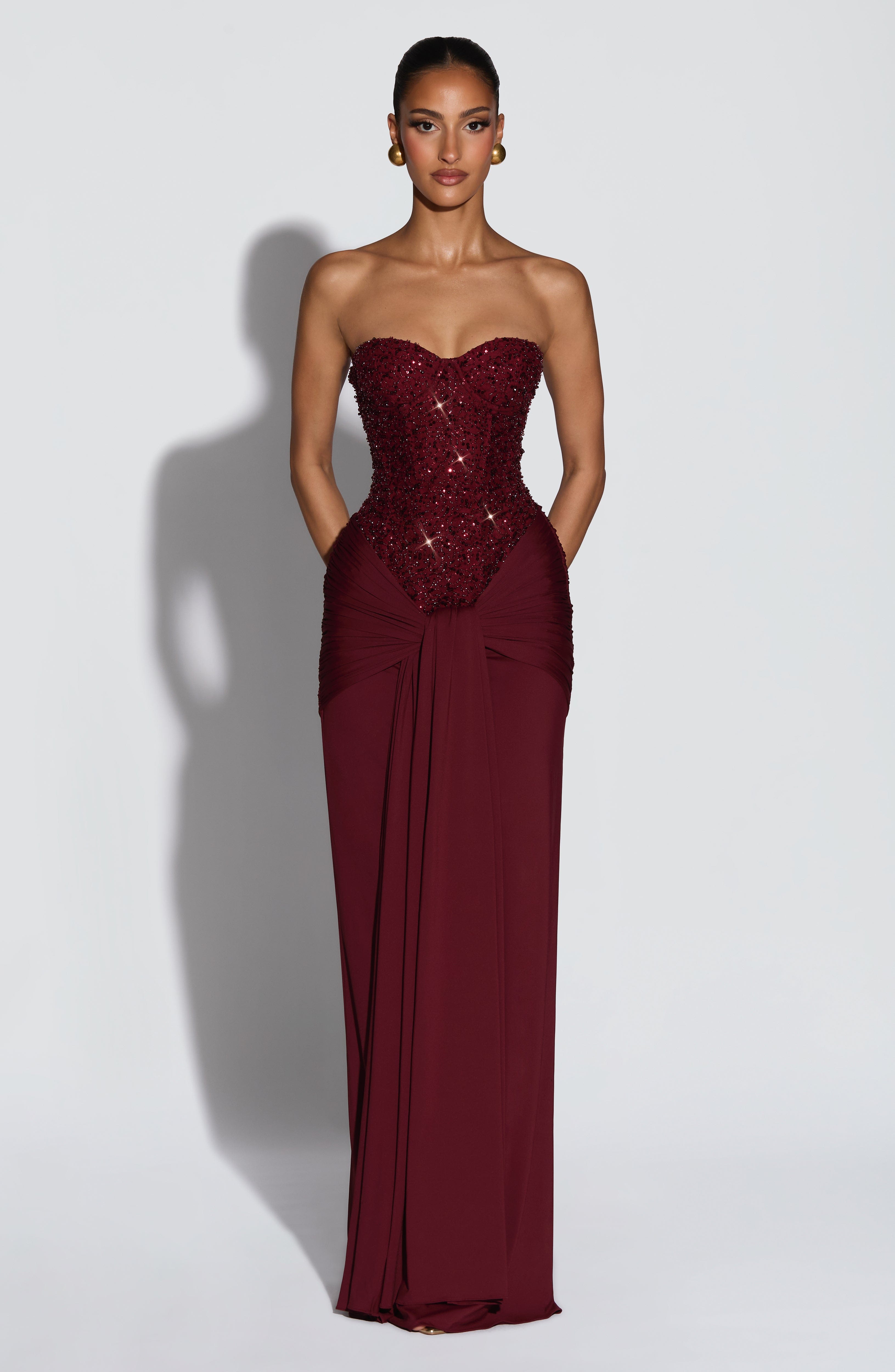 Vestido Carina-Burdeos