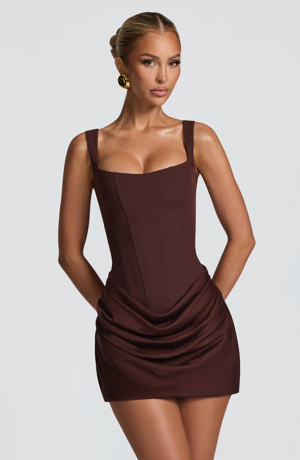 Vestido Cornelia Marrón