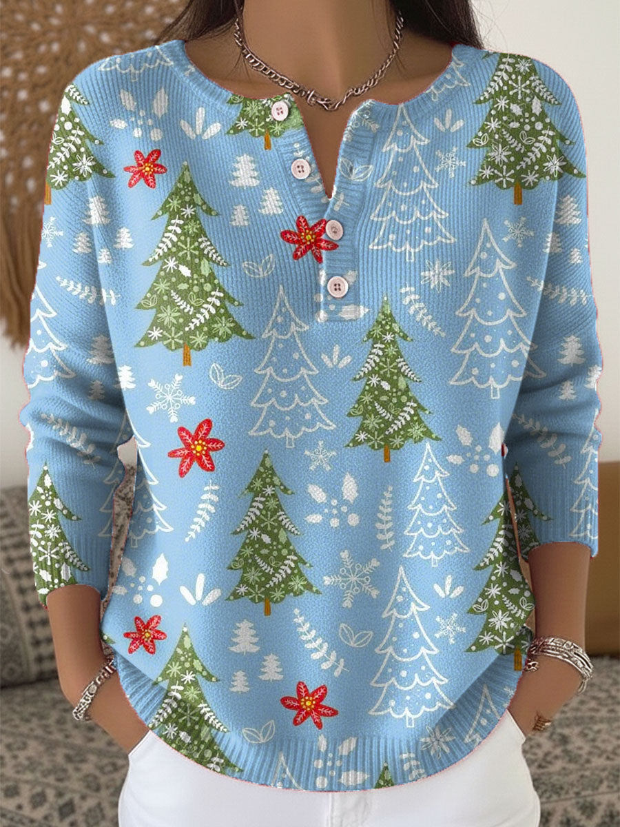 Sofía | Suéter navideño con botones
