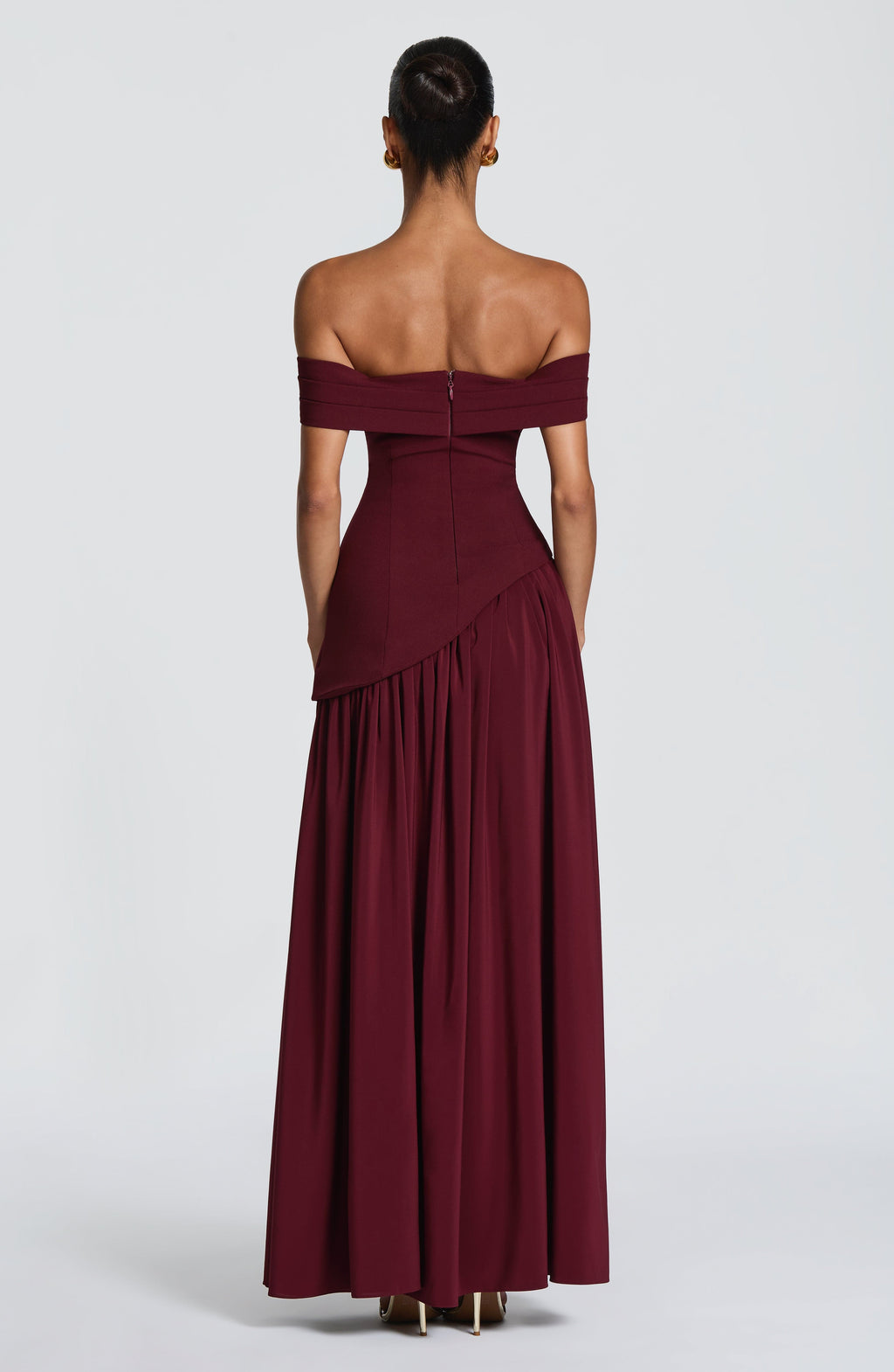 Vestido Delilah-Burdeos