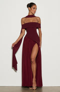 Vestido Delilah-Burdeos