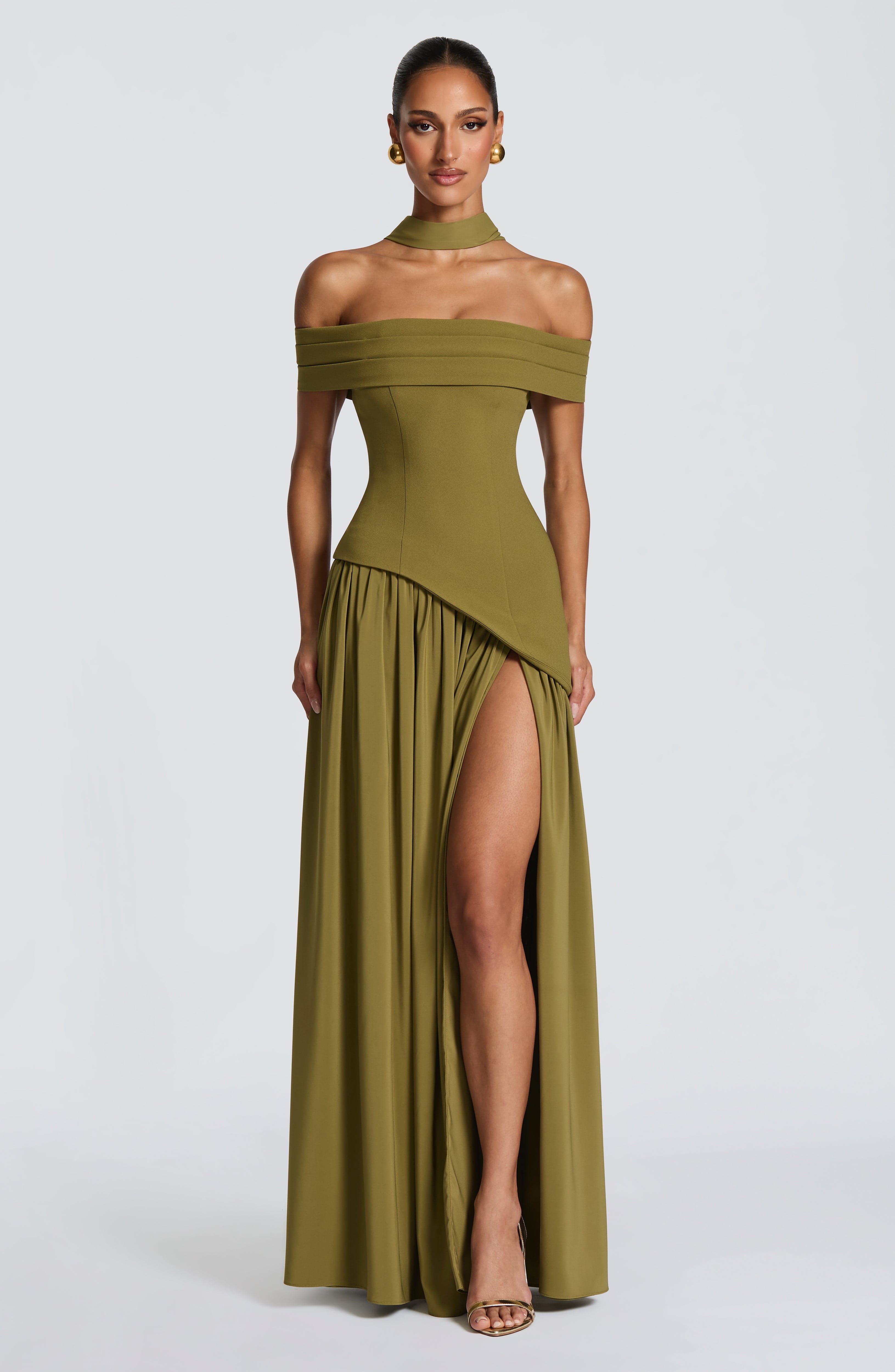 Vestido Delilah-Oliva
