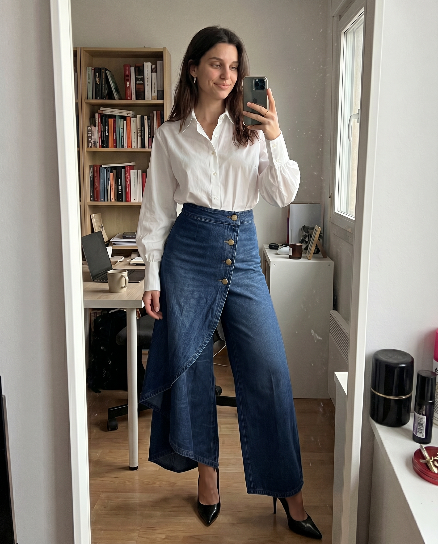 Pantalón Efecto Falda - Silueta Elegante