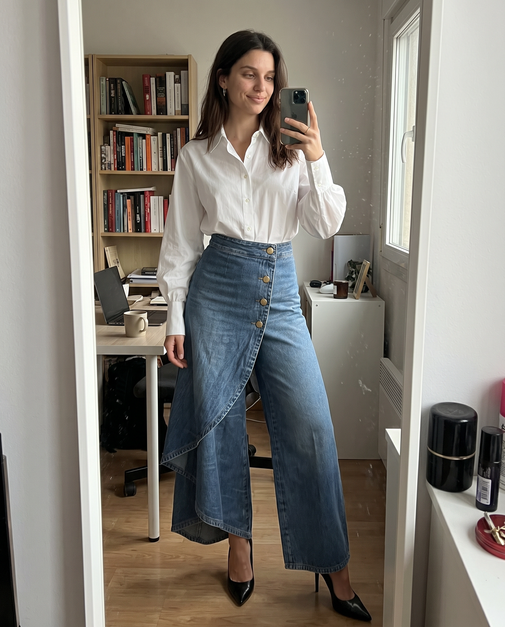 Pantalón Efecto Falda - Silueta Elegante