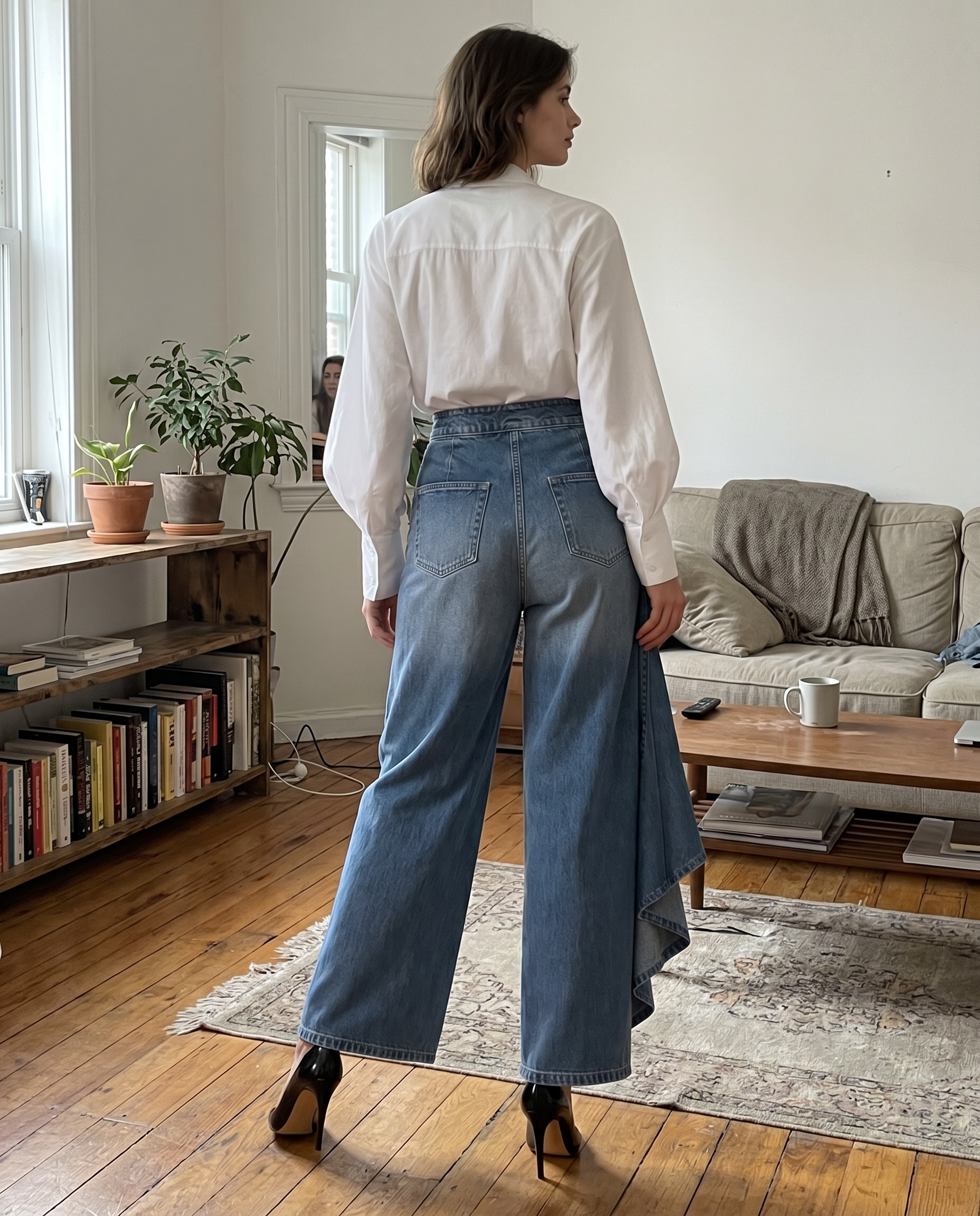 Pantalón Efecto Falda - Silueta Elegante