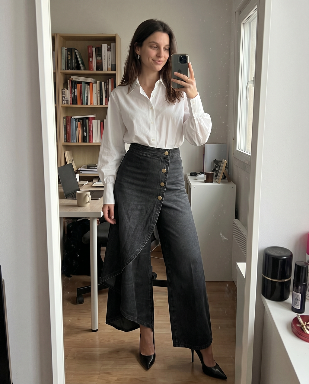 Pantalón Efecto Falda - Silueta Elegante