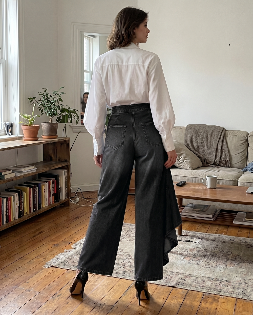 Pantalón Efecto Falda - Silueta Elegante