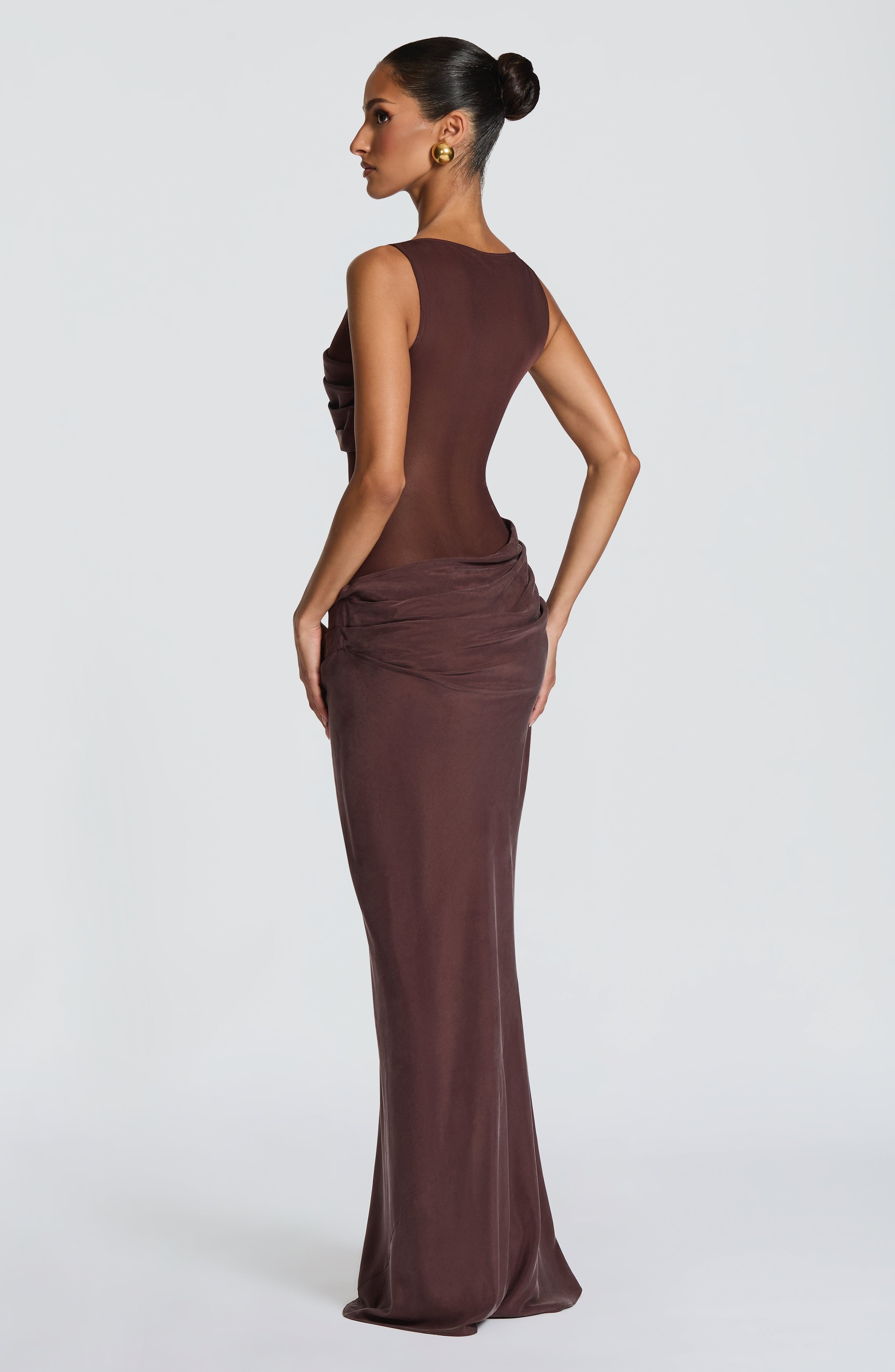 Vestido Gracelyn-Marrón