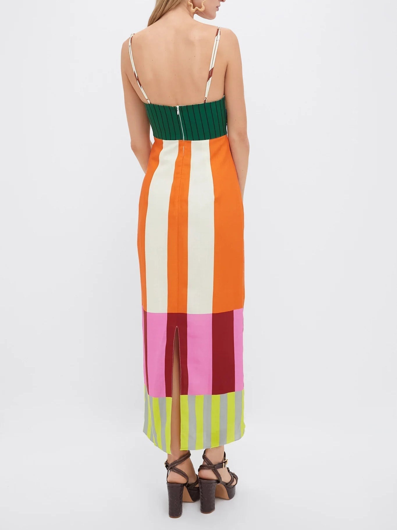 Paloma Colorful Striped Maxi Dress