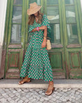 Flora Vestido largo estampado