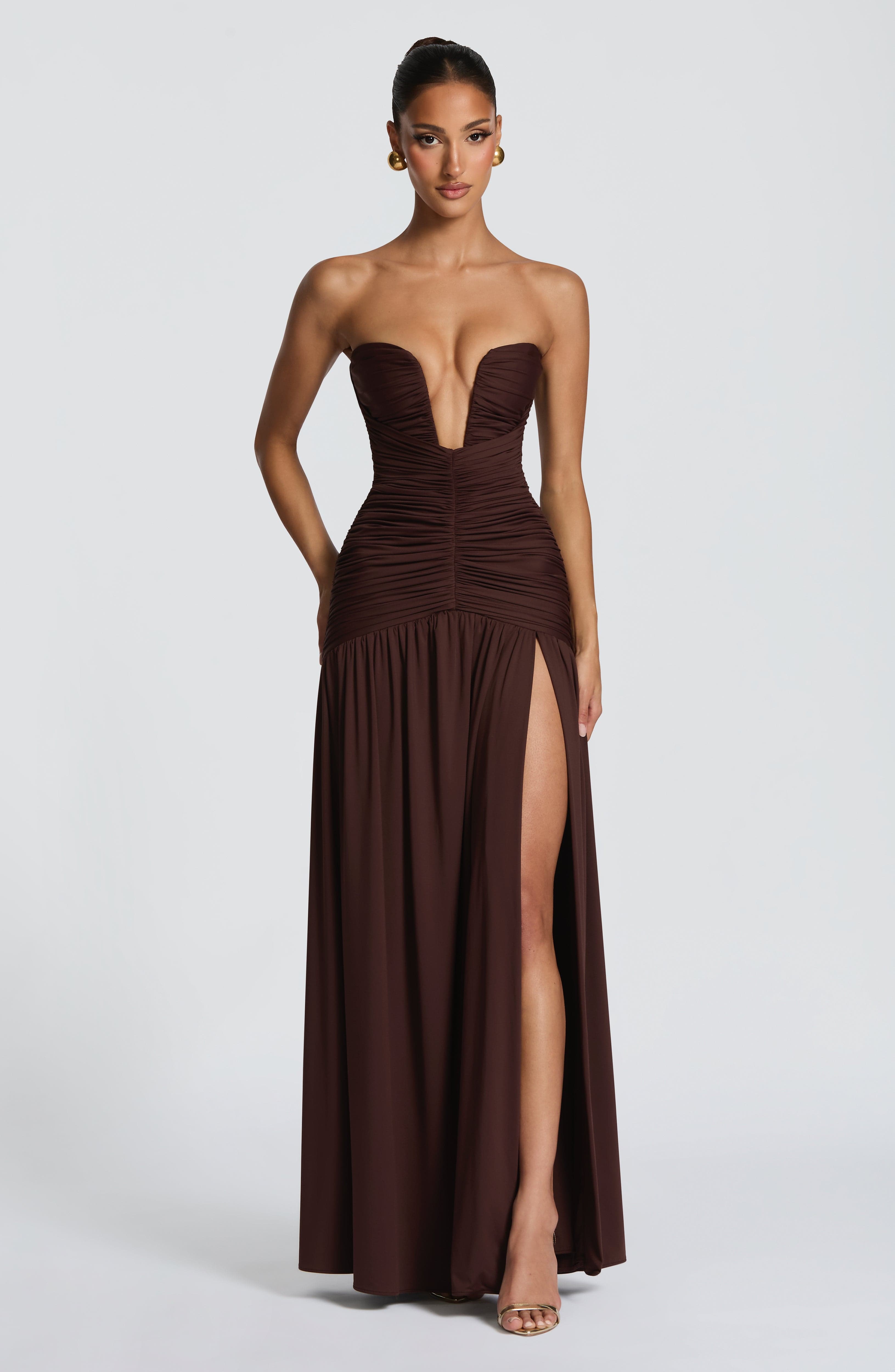 Vestido Junia Marrón