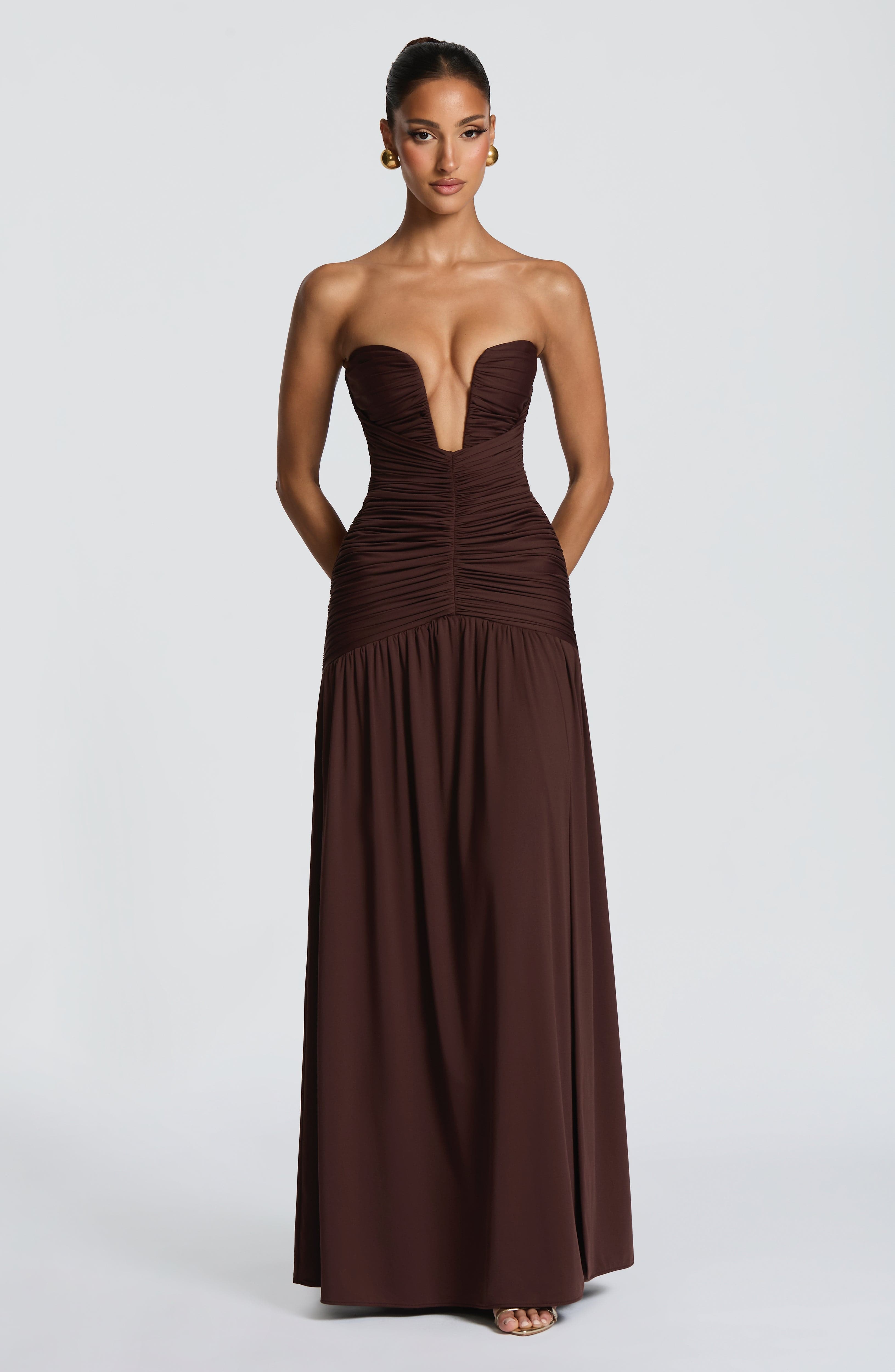 Vestido Junia Marrón