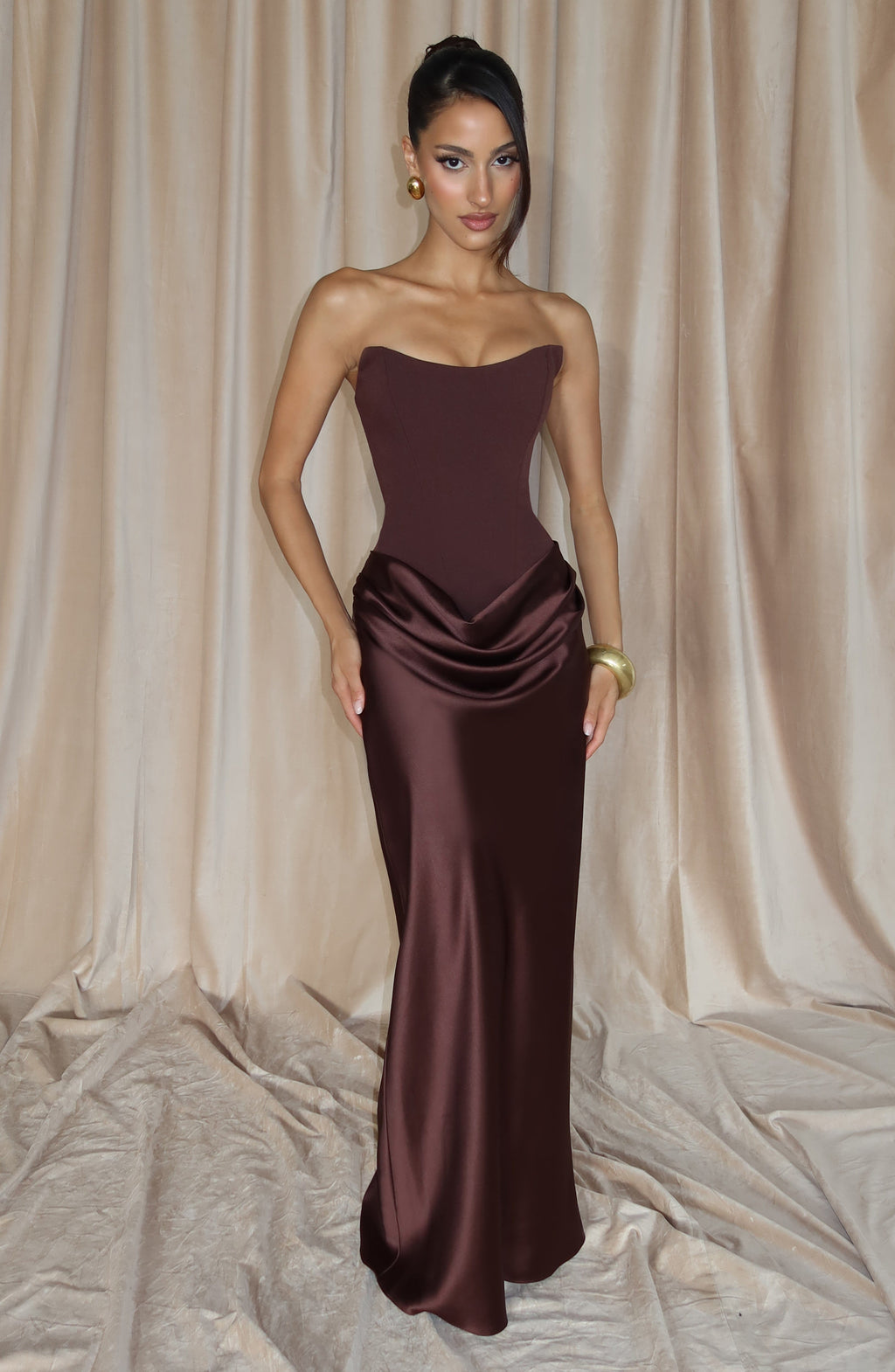 Vestido Maggie-Marrón