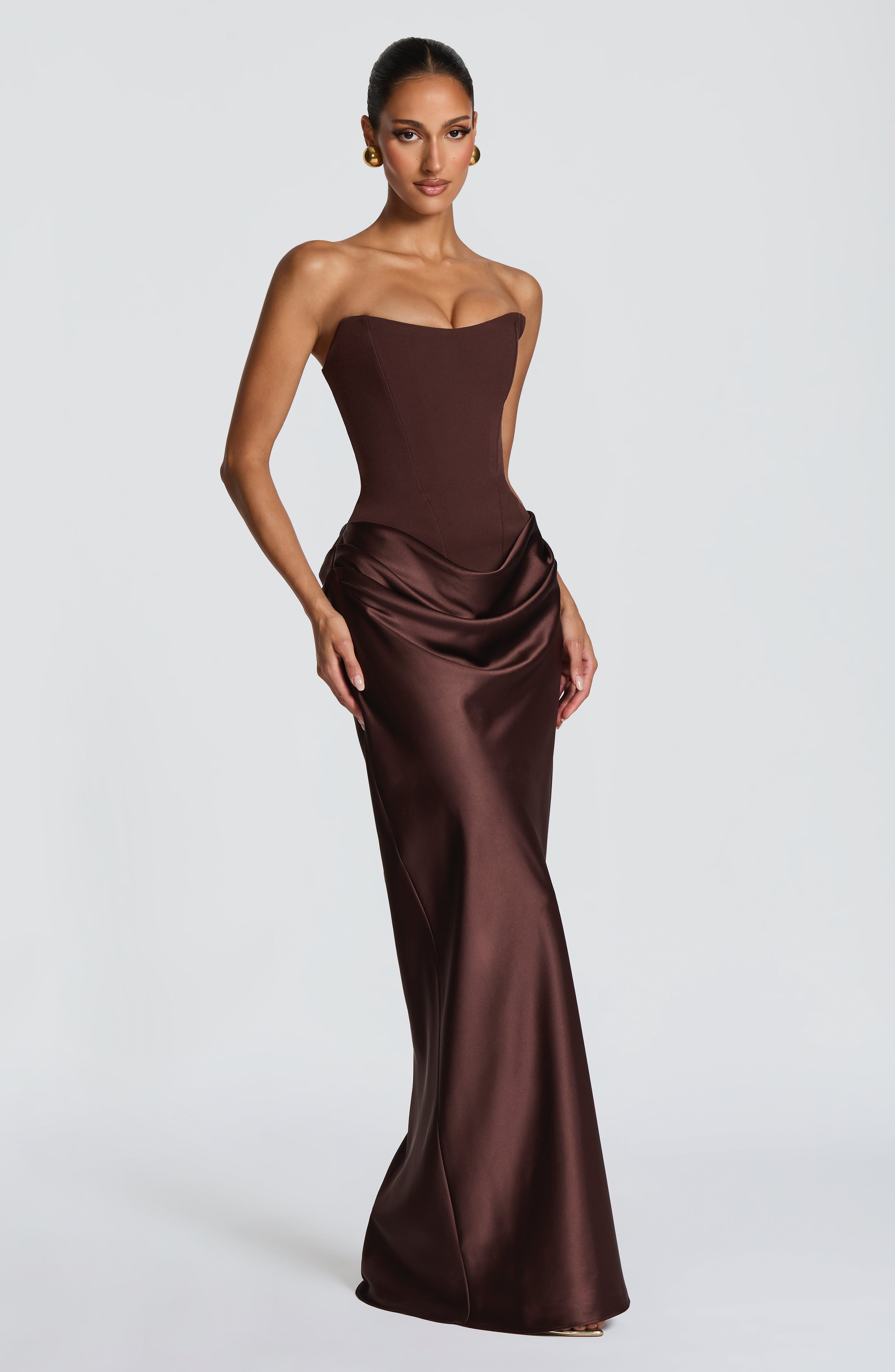 Vestido Maggie-Marrón