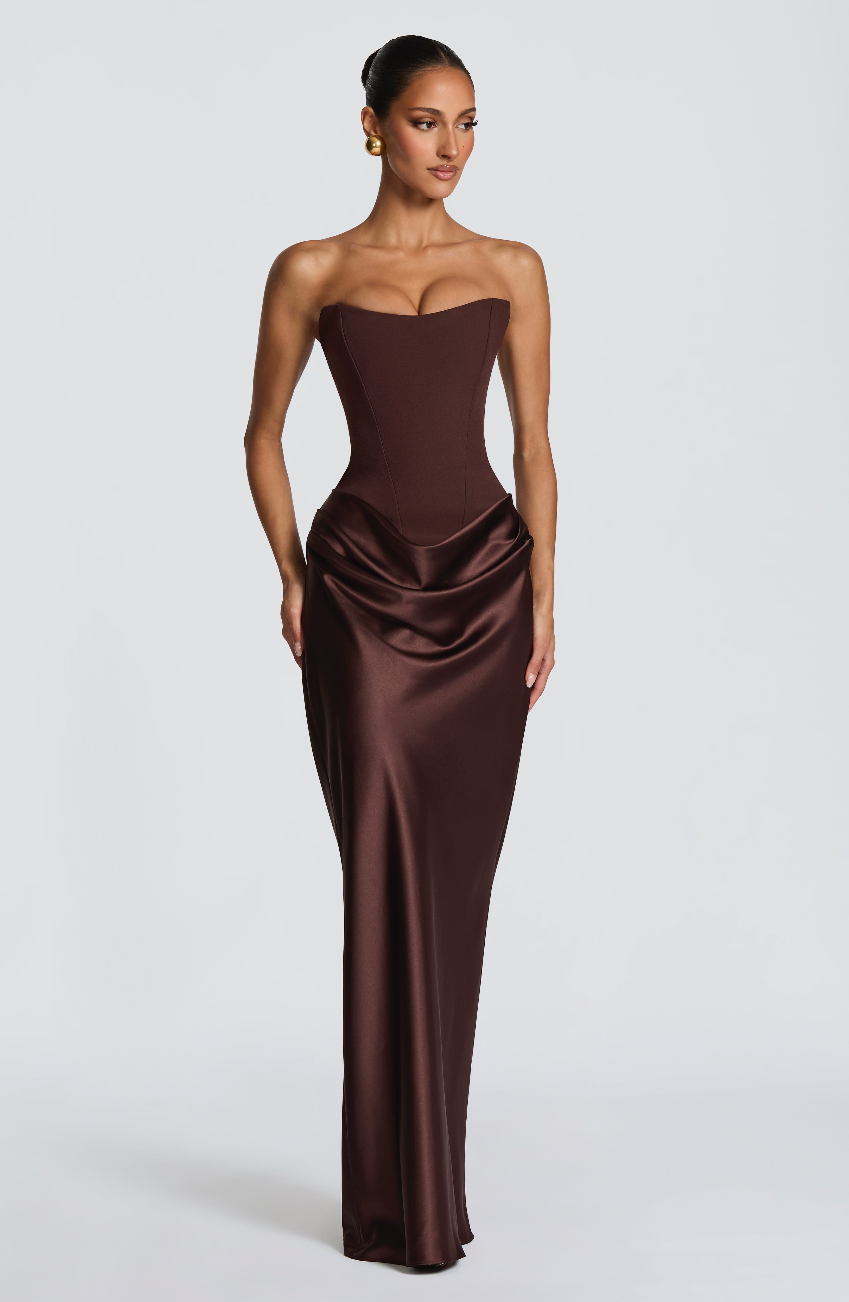 Vestido Maggie-Marrón