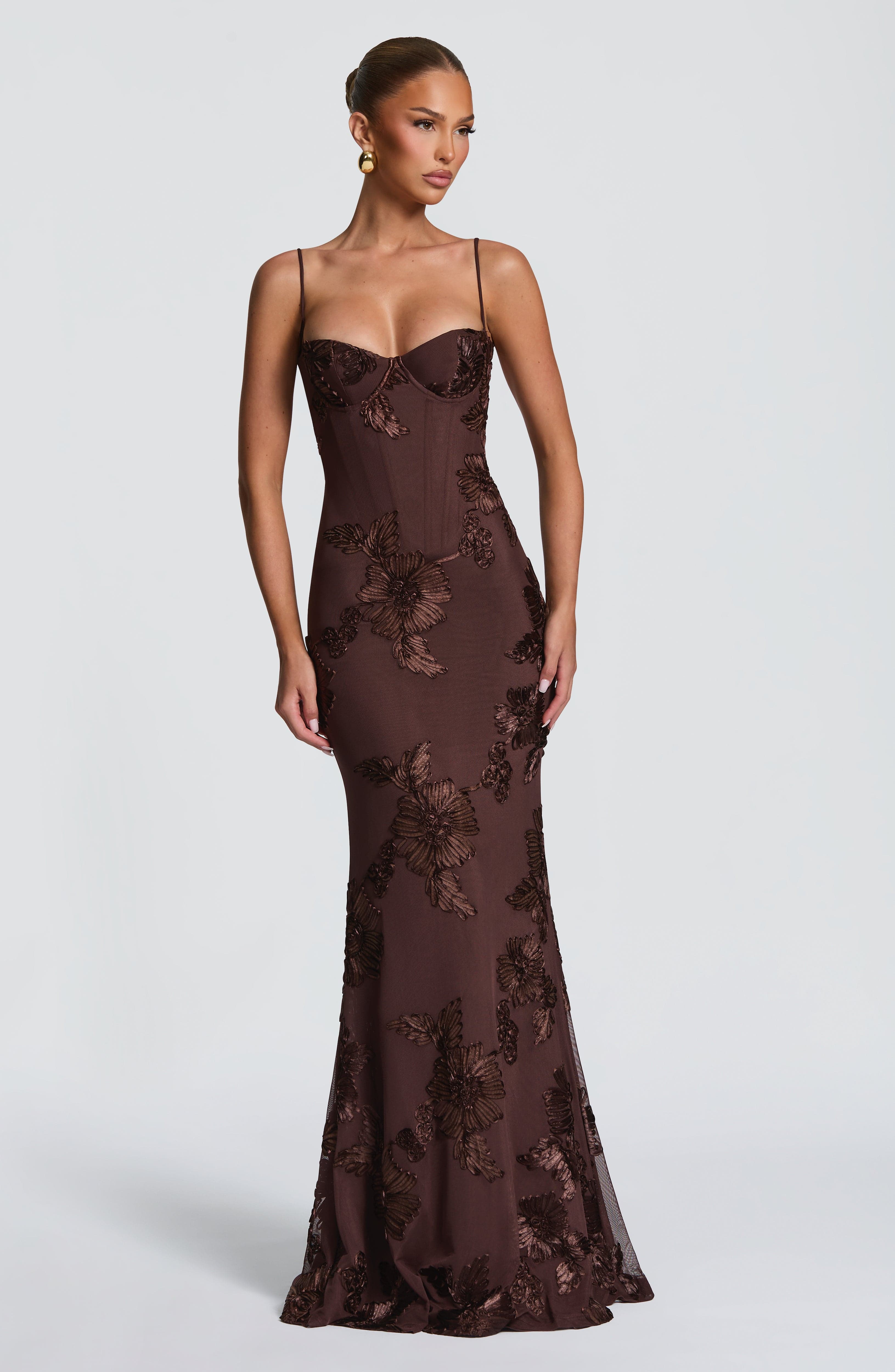 Vestido Nancy-Marrón