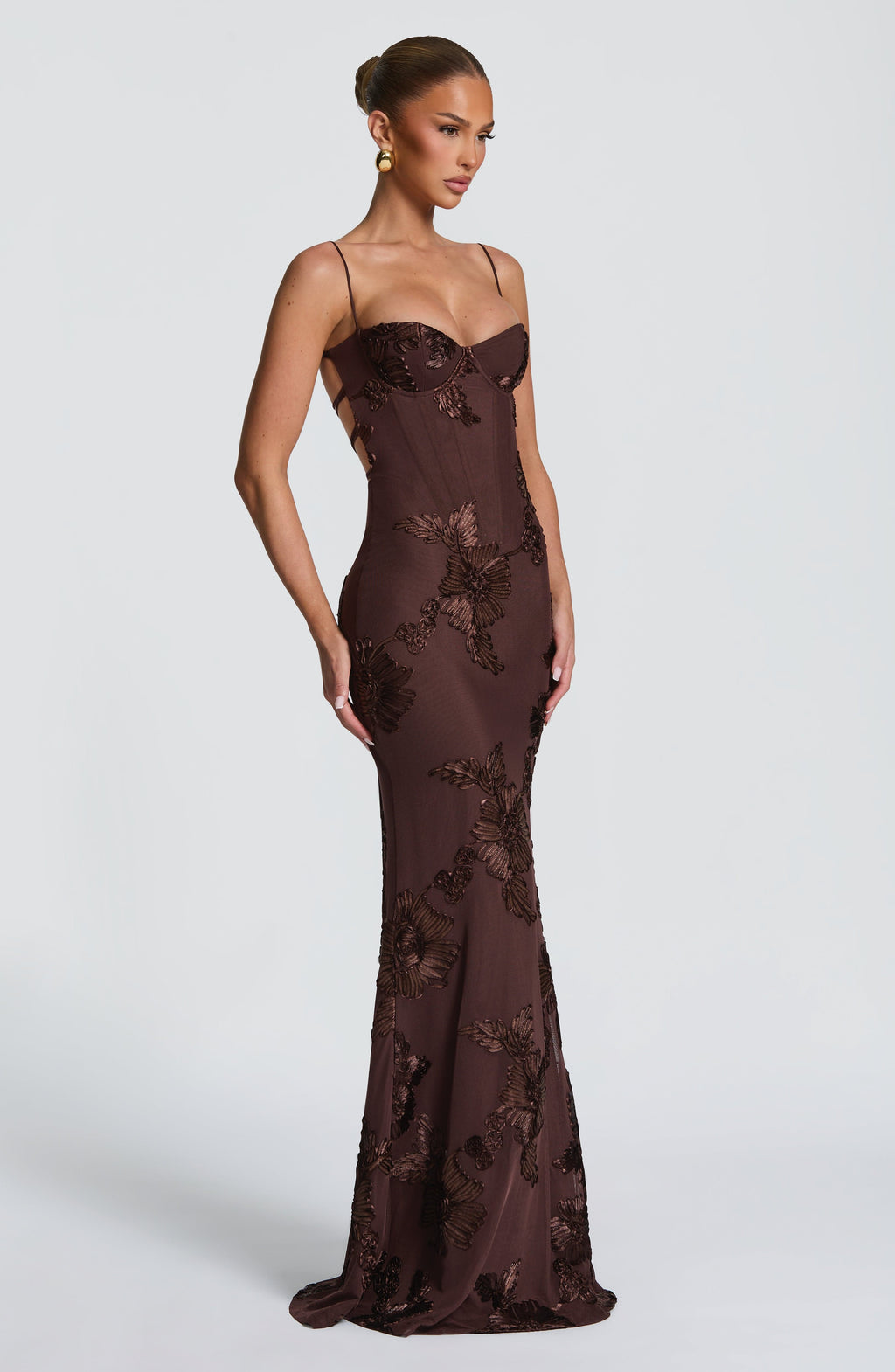 Vestido Nancy-Marrón