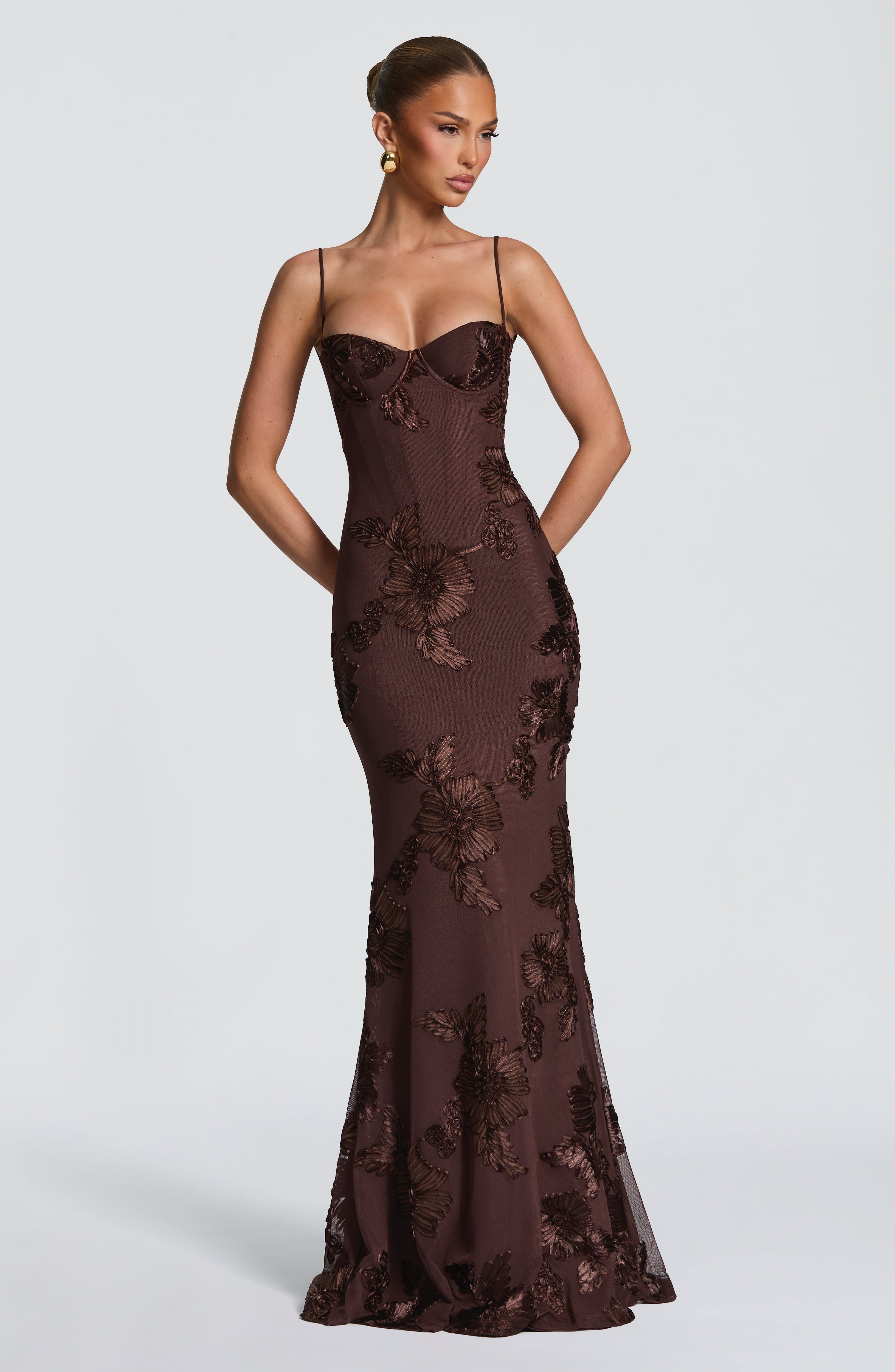 Vestido Nancy-Marrón