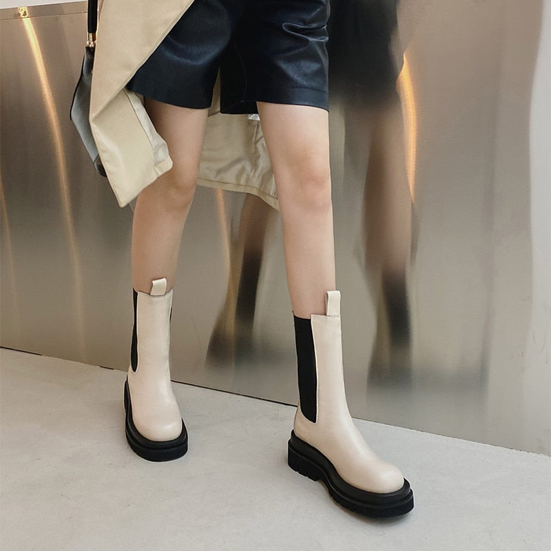 Zapatos de terciopelo de cuero genuino