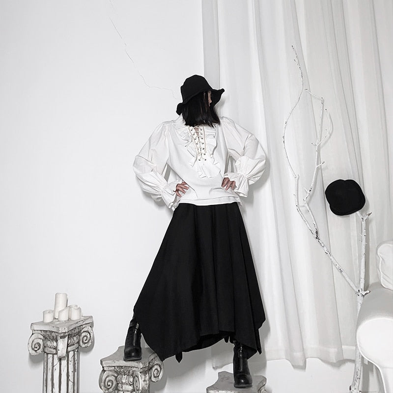 Blusa con mangas acampanadas