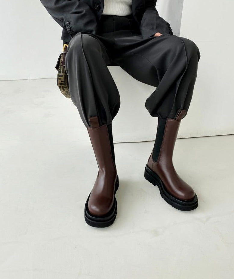Zapatos de terciopelo de cuero genuino