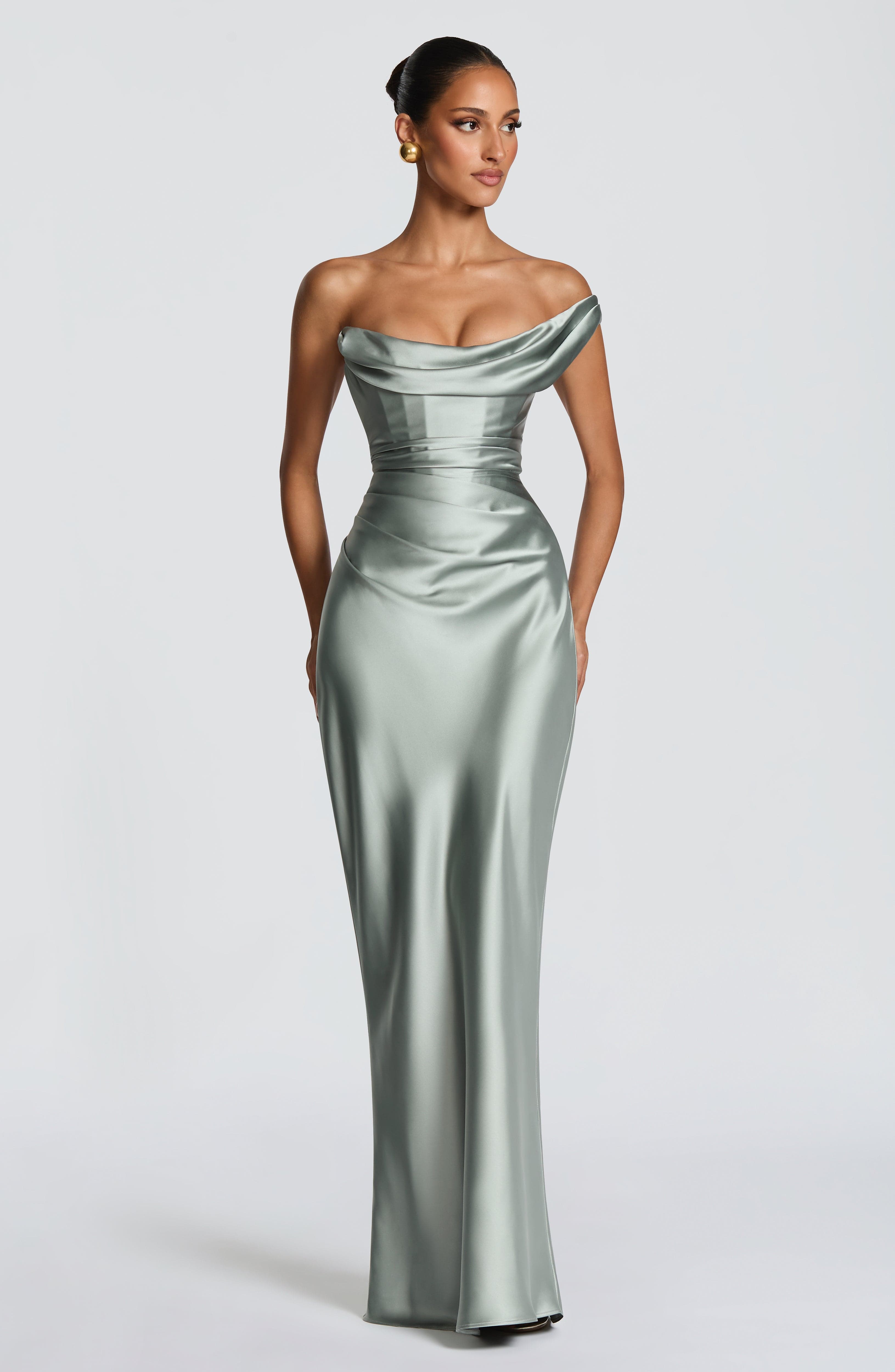Vestido Thalassa Plateado