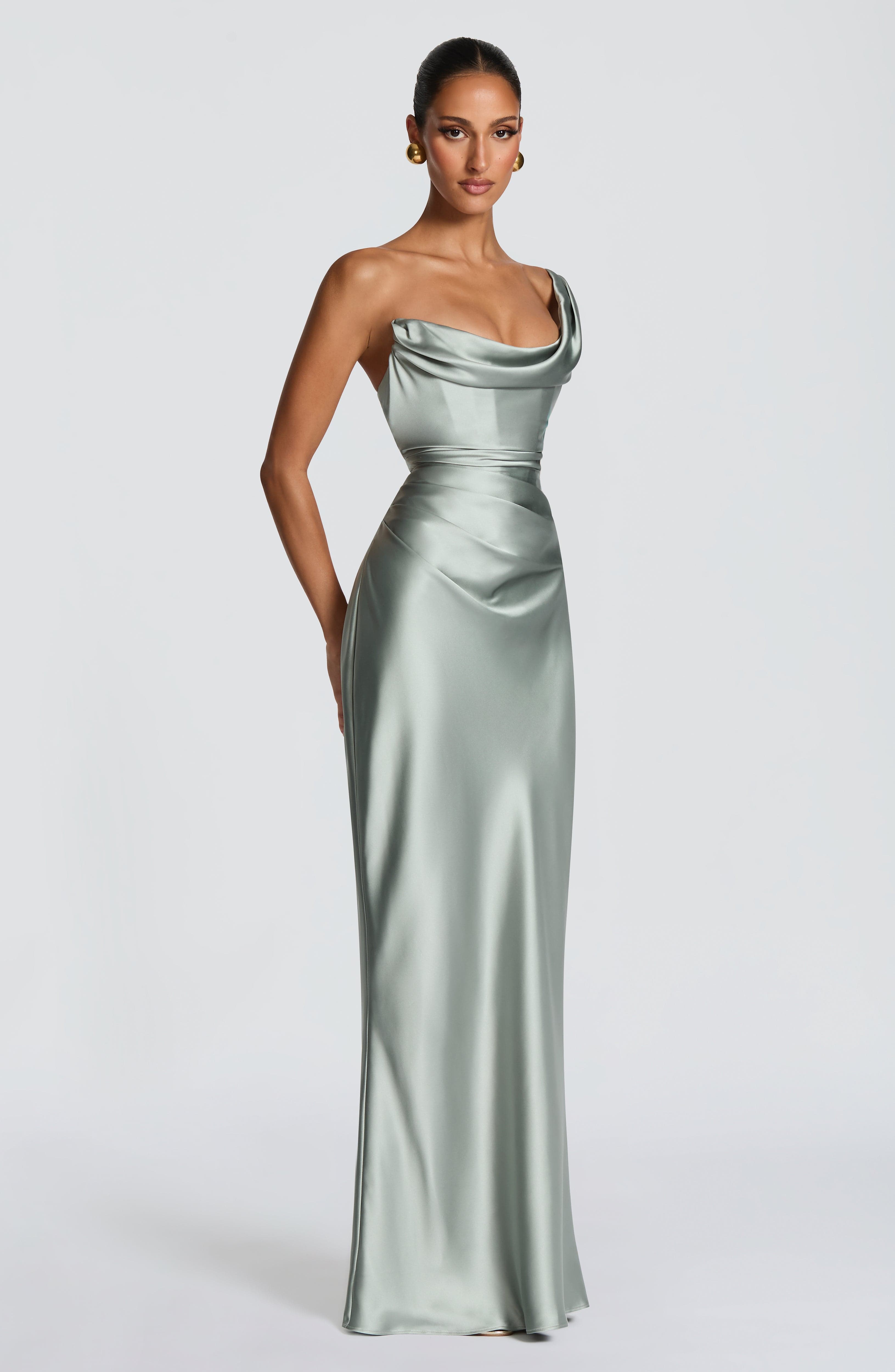 Vestido Thalassa Plateado