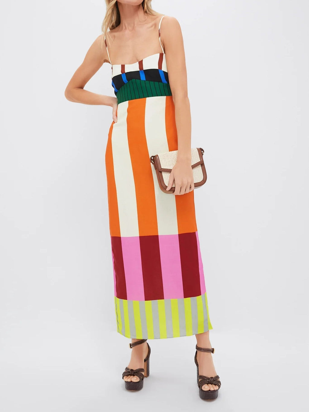 Paloma Colorful Striped Maxi Dress